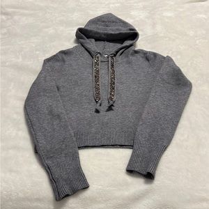Zara Cropped Hooded Sweater